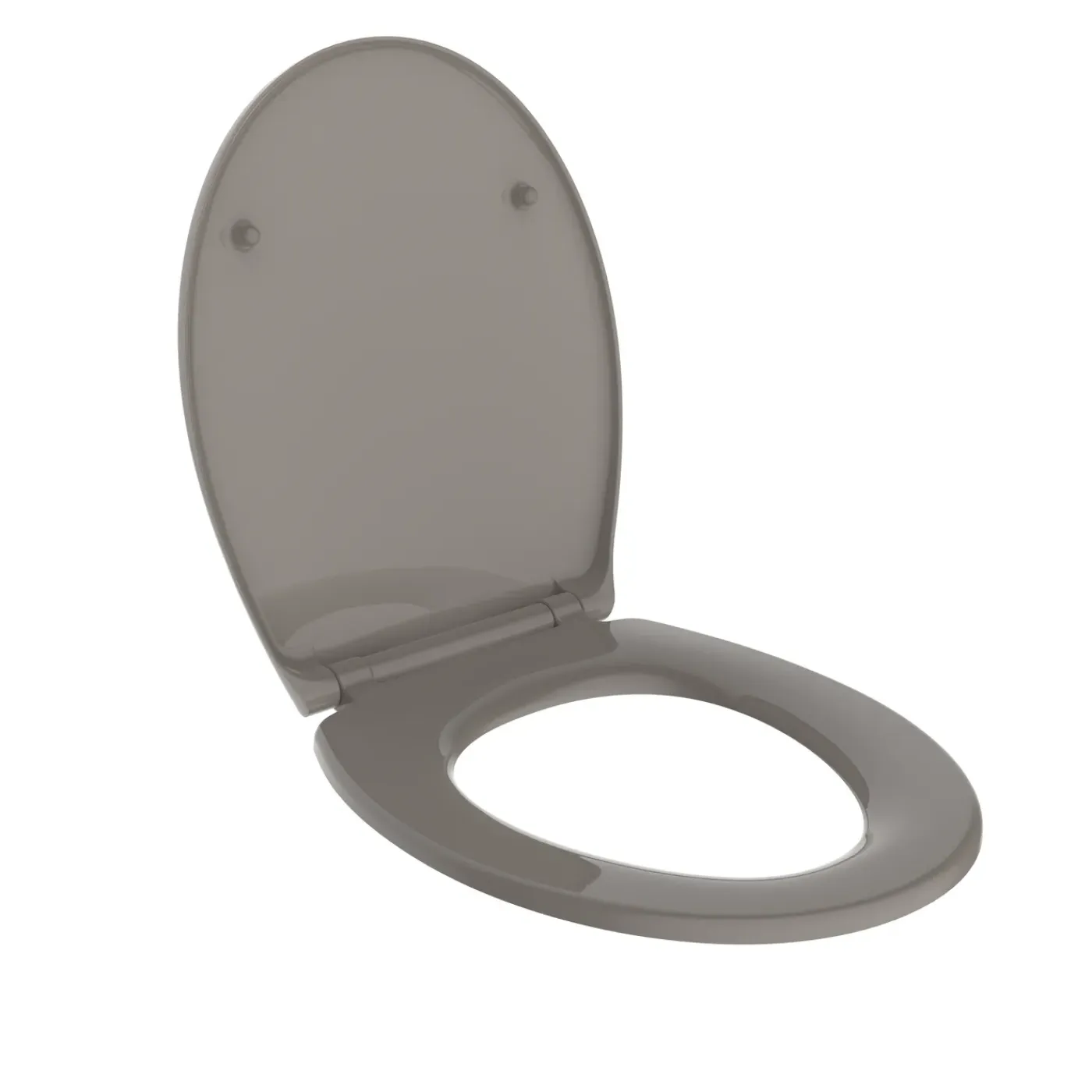 AquaVive – Praxis Eigen Merk Aquazuro WC-bril - Duroplast - Softclose - Verstelbaar - Quick Release - Grijs