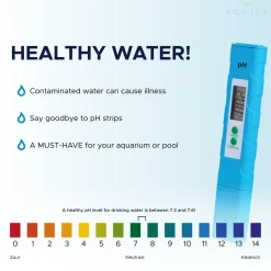Aquila Digitale Ph Meter & Thermometer Voor Water – Zwembad & Aquarium – Inclusief Batterijen
