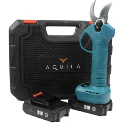 Aquila Elektrische Snoeischaar Met 2x 2000 Mah Accu - Takkenschaar Tot 32mm - Tuinschaar & Snoeizaag