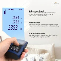 Aquila Laser Afstandsmeter Digitaal Tot 60 Meter - Lasermeter & Afstandsmeters Met 2x Waterpas