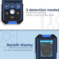 Aquila Leidingzoeker Tot 120mm - Kabelzoeker & Multidetector - Kabeldetector - Muurscanner Met Accu