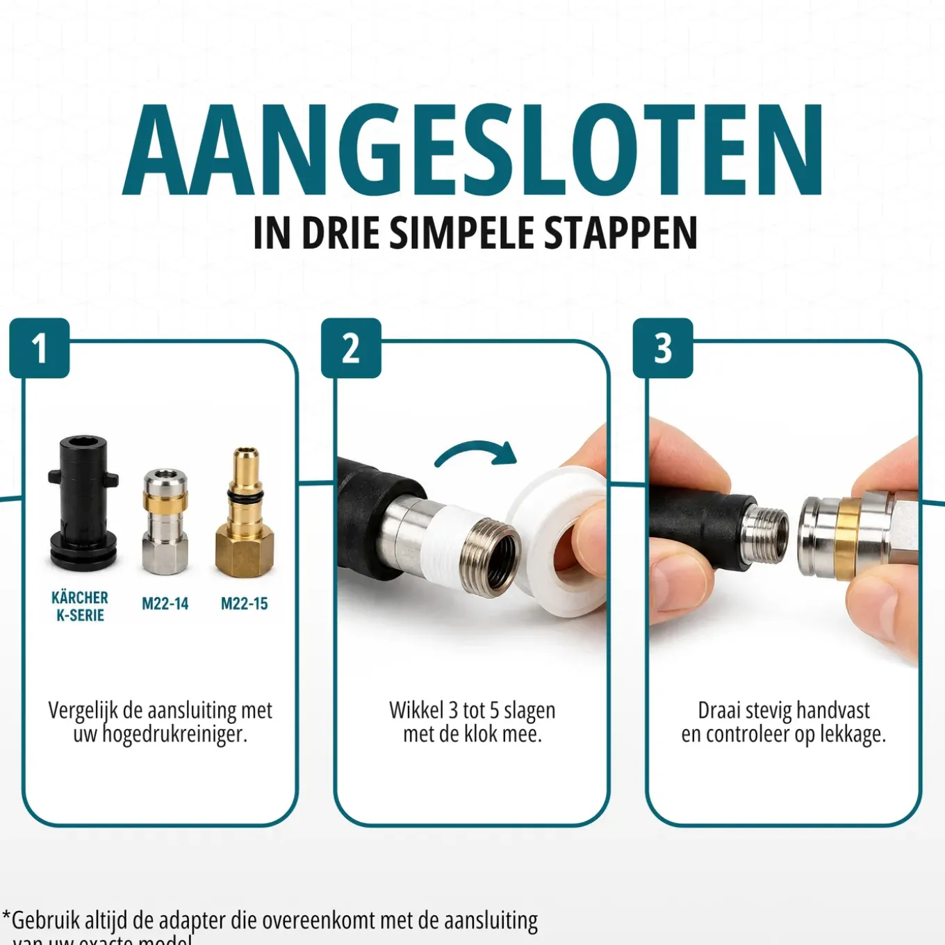 Aquila - Rioolslang & Rioolrat 15m - Geschikt voor Kärcher K2 t/m K7