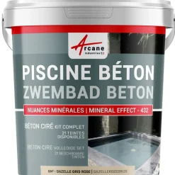 ARCANE INDUSTRIES - Betonlook Zwembad Kit Eendblauwgrijs - 8 M²