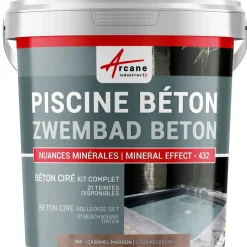 ARCANE INDUSTRIES - Betonlook Zwembad Kit Goudtarwebeige - 8 M²