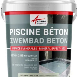 ARCANE INDUSTRIES - Betonlook Zwembad Kit Goudtarwebeige - 8 M²