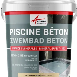 ARCANE INDUSTRIES - Betonlook Zwembad Kit Goudtarwebeige - 8 M²