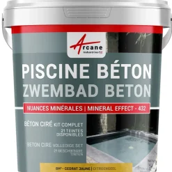 ARCANE INDUSTRIES - Betonlook Zwembad Kit Goudtarwebeige - 8 M²