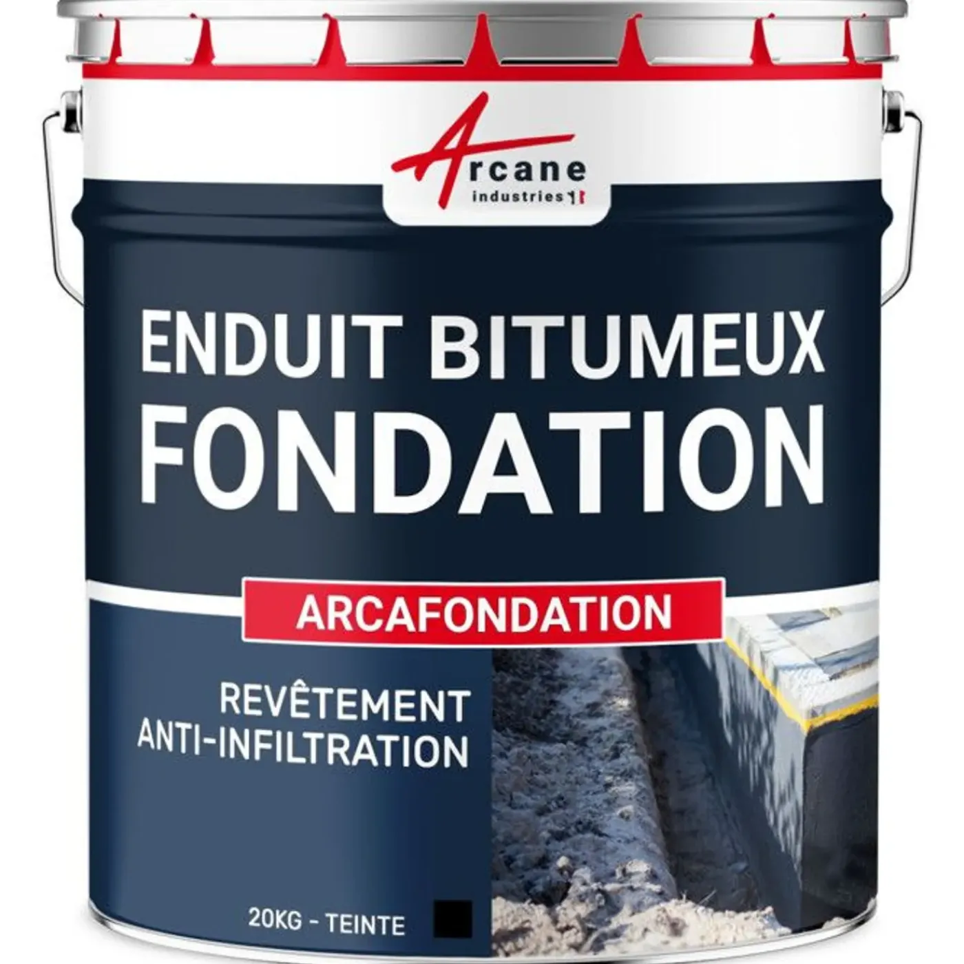 ARCANE INDUSTRIES Bitumineuze Coating Voor Funderingen Ondergrondse Muren - Arcafonda