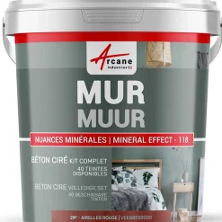 Arcane Industries - Gepolijst Beton Muren Kit - 5 M² Eendblauwgrijs