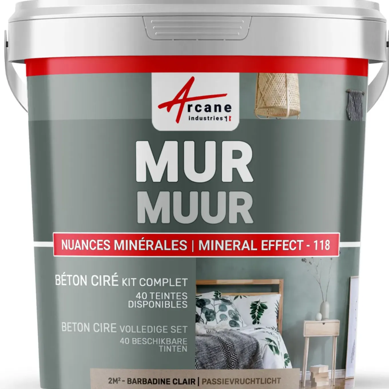 Arcane Industries - Gepolijst Beton Muren Kit - 5 M² Muizengrijs
