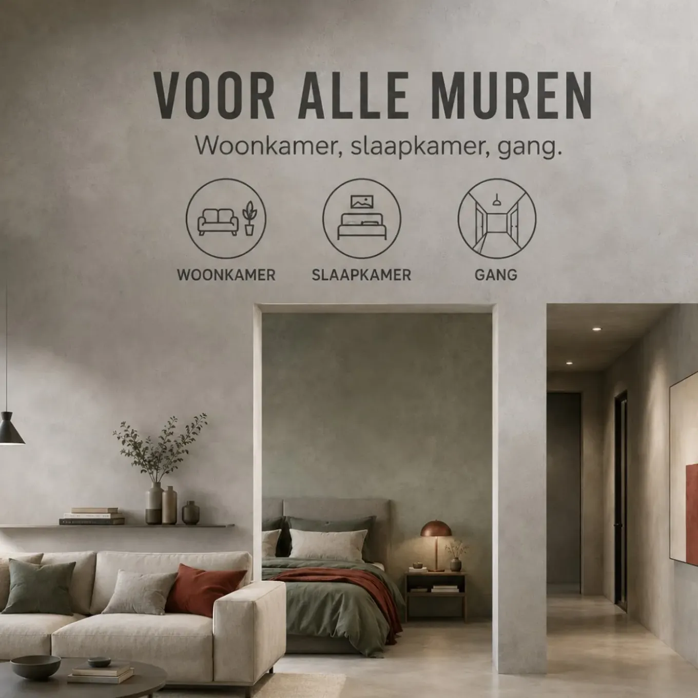 Arcane Industries - Gepolijst Beton Muren Kit - 5 M² Muizengrijs