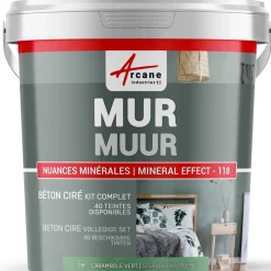 Arcane Industries - Gepolijst Beton Muren Kit - 5 M² Gazellerozegrijs