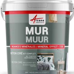 Arcane Industries - Gepolijst Beton Muren Kit - 10 M² Muizengrijs