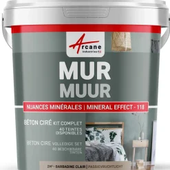 Arcane Industries - Gepolijst Beton Muren Kit - 10 M² Muizengrijs