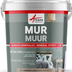 ARCANE INDUSTRIES - Gepolijst Beton Muren Kit - 2 M² Rosetto Bruinroze
