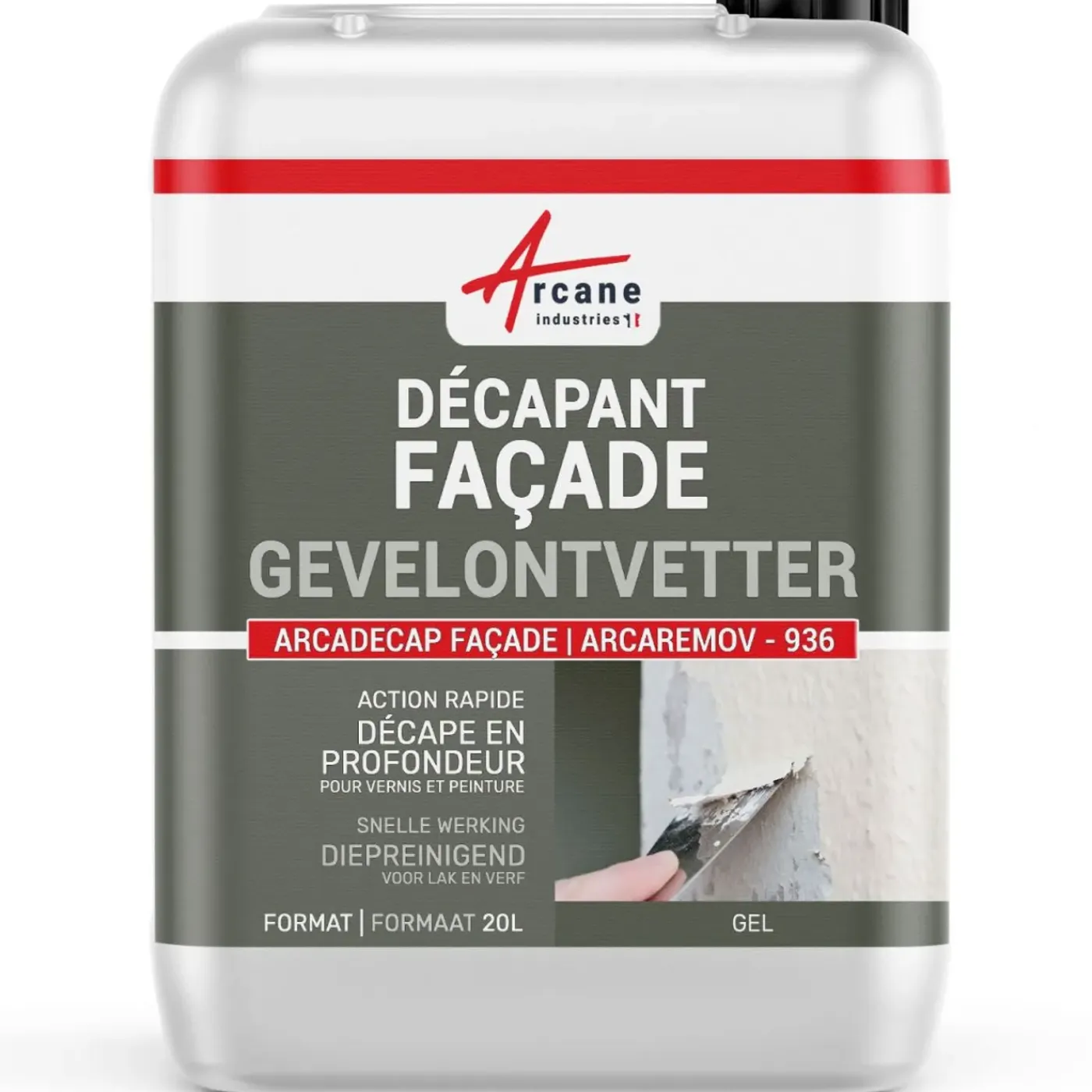 ARCANE INDUSTRIES - Gevel Verfafbijtmiddel - Arcaremov - 936 - 20 L