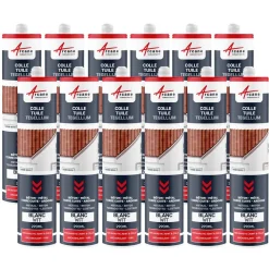 Arcane Industries - Hybride Polyurethaan Kit-lijm Voor Dakpannen Signaalgrijs Ral 7004 - 290 Ml X 12