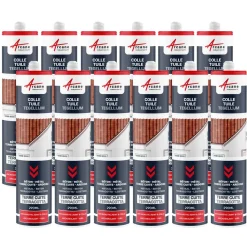 ARCANE INDUSTRIES - Hybride Polyurethaan Kit-lijm Voor Dakpannen Terracotta - 290 Ml X 12