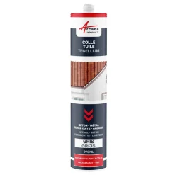 ARCANE INDUSTRIES - Hybride Polyurethaan Kit-lijm Voor Dakpannen Signaalgrijs Ral 7004 - 290 Ml X 1