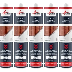 ARCANE INDUSTRIES - Hybride Polyurethaan Kit-lijm Voor Dakpannen Signaalgrijs Ral 7004 - 290 Ml X 1