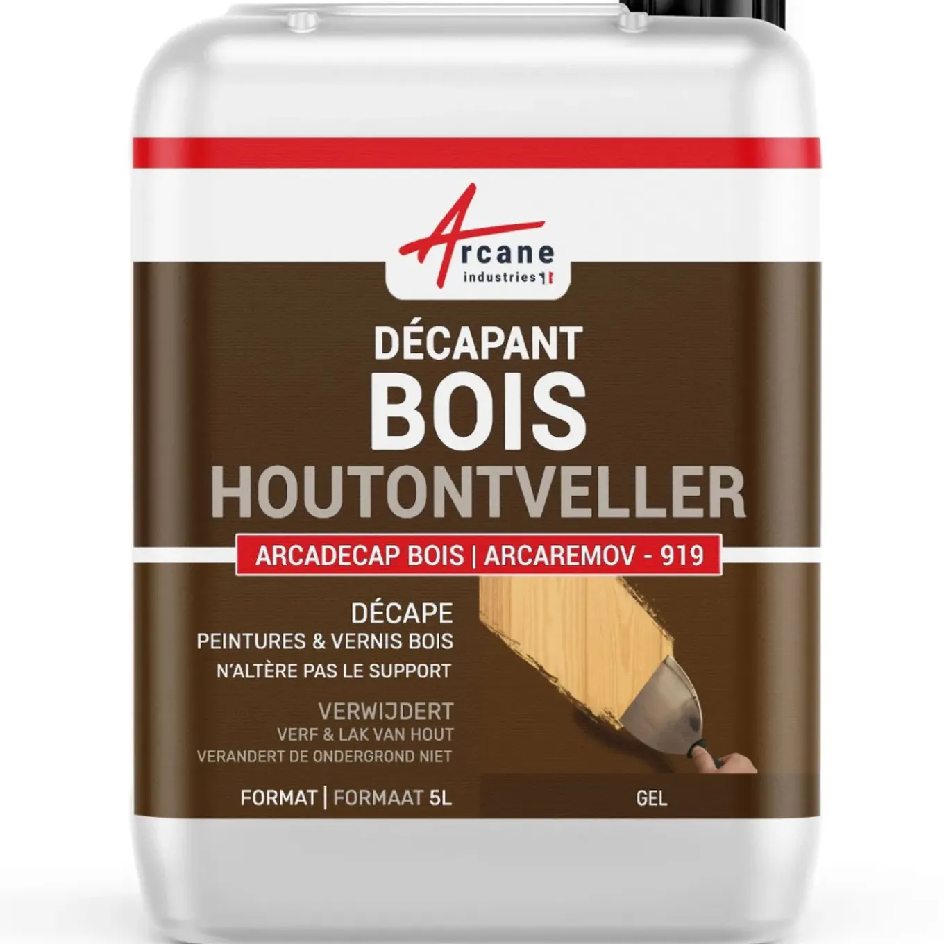 Arcane Industries - Ontlakker Hout Voor Vernis En Verf - Arcaremov - 919 - 5 L