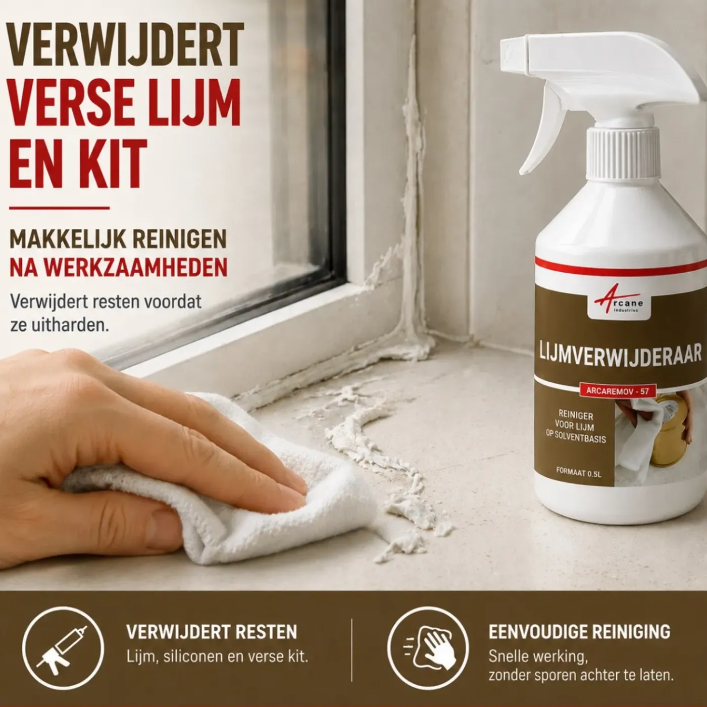 ARCANE INDUSTRIES - Oplosmiddel Voor Het Verwijderen Van Lijm En Kit - Lijmverwijderaar - 20 L