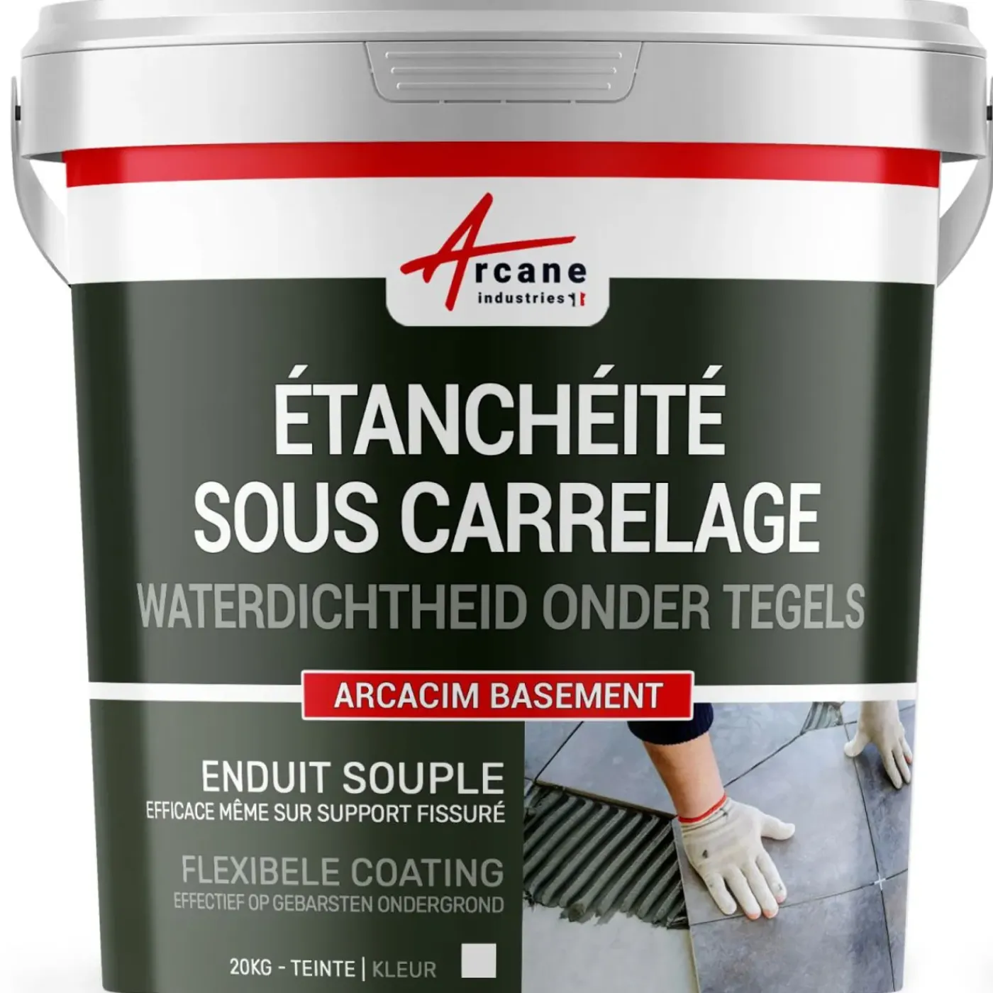 ARCANE INDUSTRIES - Pleister Onder Tegels Arcacim S2 Wit - 20 Kg