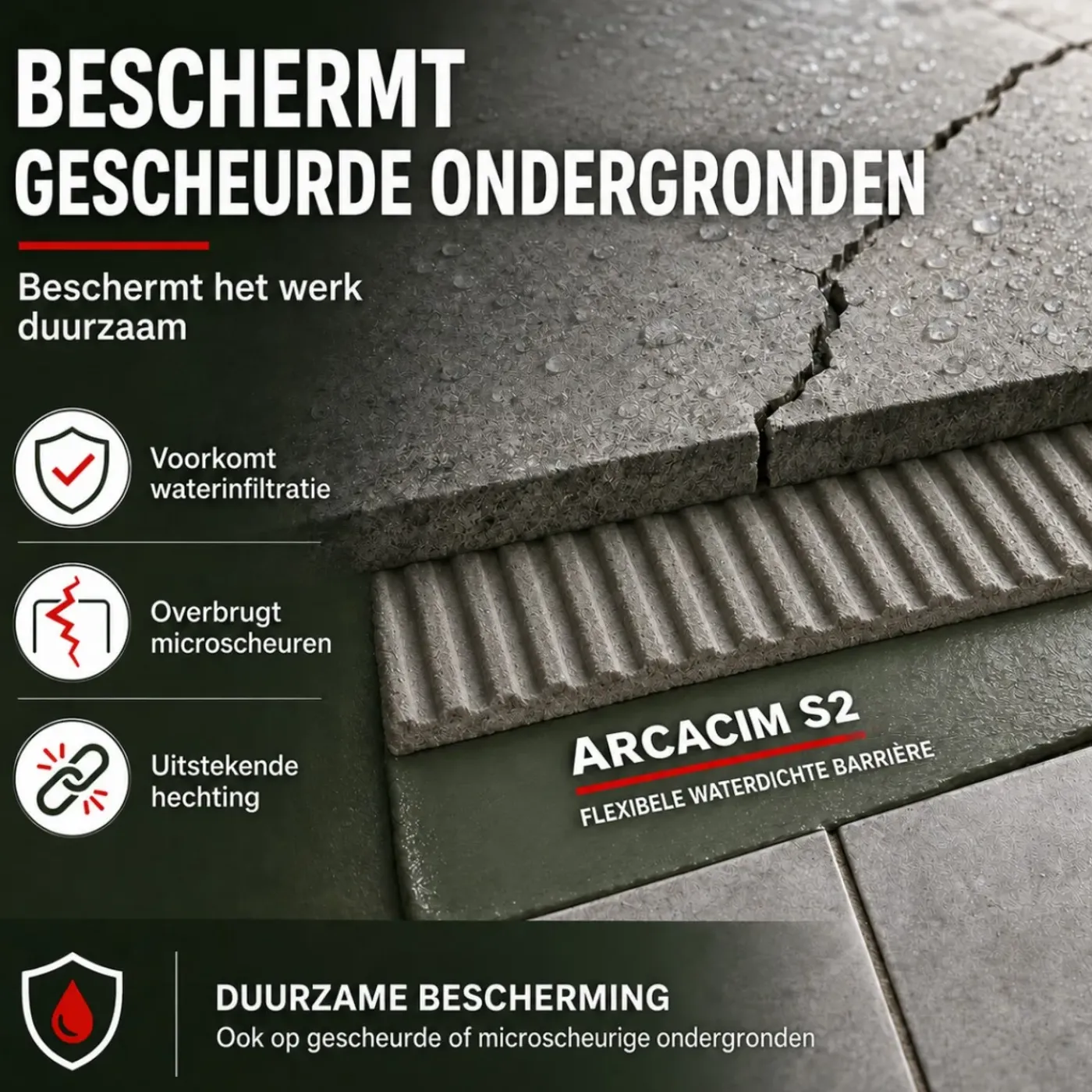 ARCANE INDUSTRIES - Pleister Onder Tegels Arcacim S2 Wit - 20 Kg
