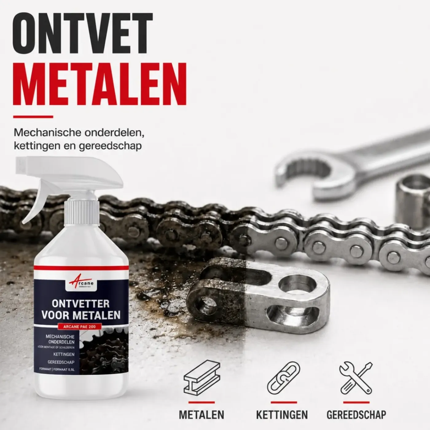 ARCANE INDUSTRIES - Reiniger Ontvetter Voor Alle Metalen - 20 L