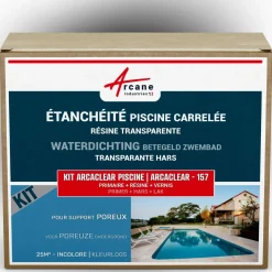Arcane Industries - Waterdichting Betegeld Zwembad Transparant - 5 M², Poreuze Ondergrond