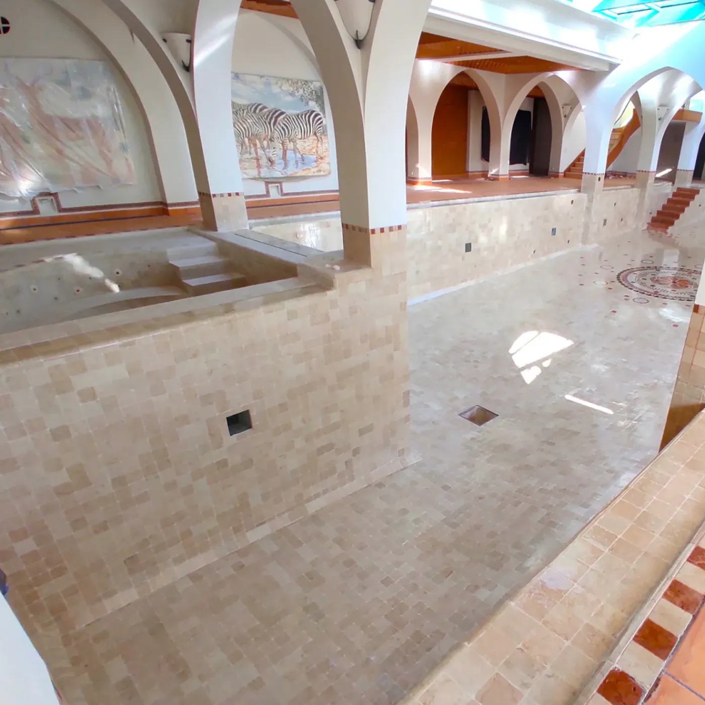 ARCANE INDUSTRIES - Waterdichting Betegeld Zwembad Transparant - 10 M², Niet-poreuze Ondergrond