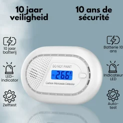 Aroha Link Koolmonoxidemelder - Koppelbare Co Melder - 1 Stuks