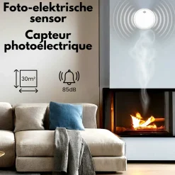 Aroha Safety Pro Combimelder Sleep Line - Rookmelder & Co Melder Zonder Led - 10 Jaar Batterij