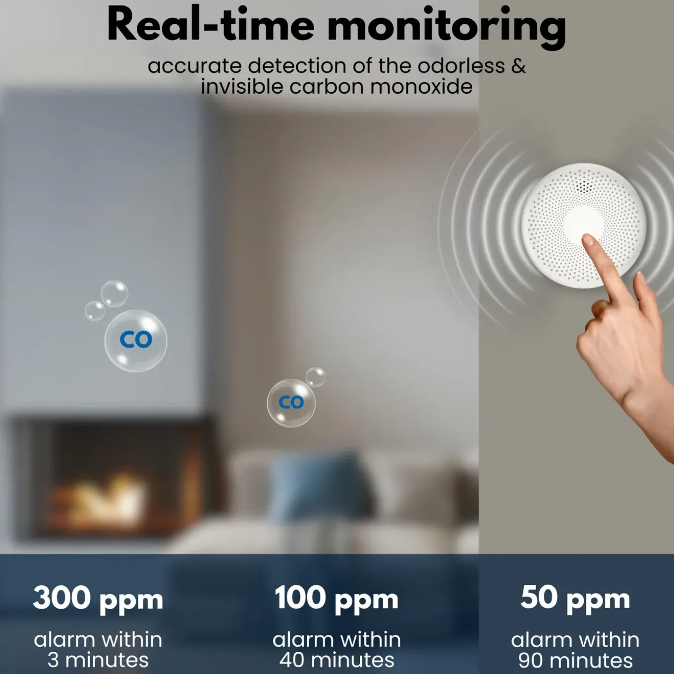 Aroha Smart Connect & Link Rookmelders & Combimelder - Koppelbare Brandpreventieset Wifi - 4 Set