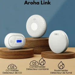 Aroha Smart Connect & Link Rookmelder Wifi - 10 Jaar Batterij - Koppelbare Brandmelder - 1 Stuks