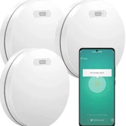 Aroha Smart Connect Rookmelder Wifi - 10 Jaar Batterij - Slimme Brandmelder - 3 Set