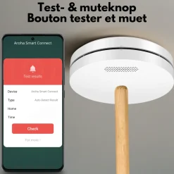 Aroha Smart Connect Rookmelder Wifi - 10 Jaar Batterij - Slimme Brandmelder - 3 Set