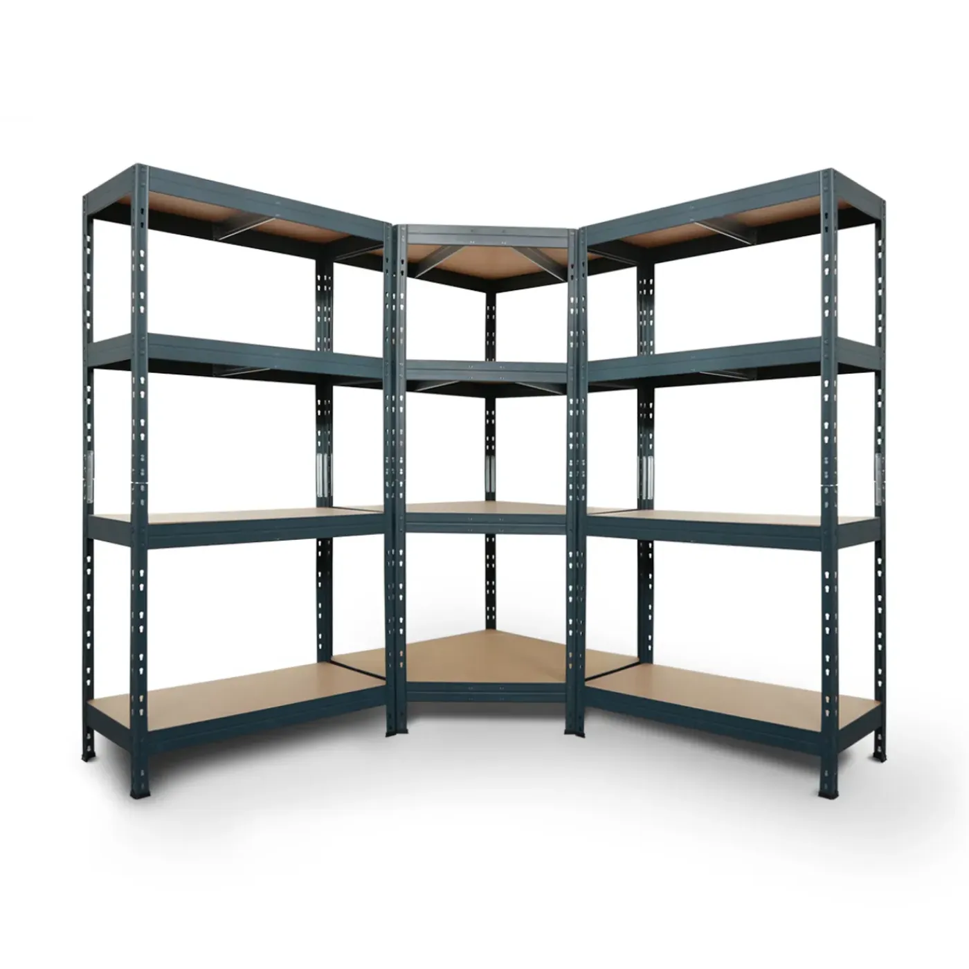 AR Shelving Stellingkast GARAGE- Rivet M - 180x90x45cm - Draagkracht 300kg - Antraciet