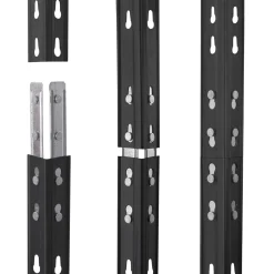 AR Shelving Stellingkast GARAGE - Rivet L - 180x120x45cm - Draagkracht 250kg - Antraciet