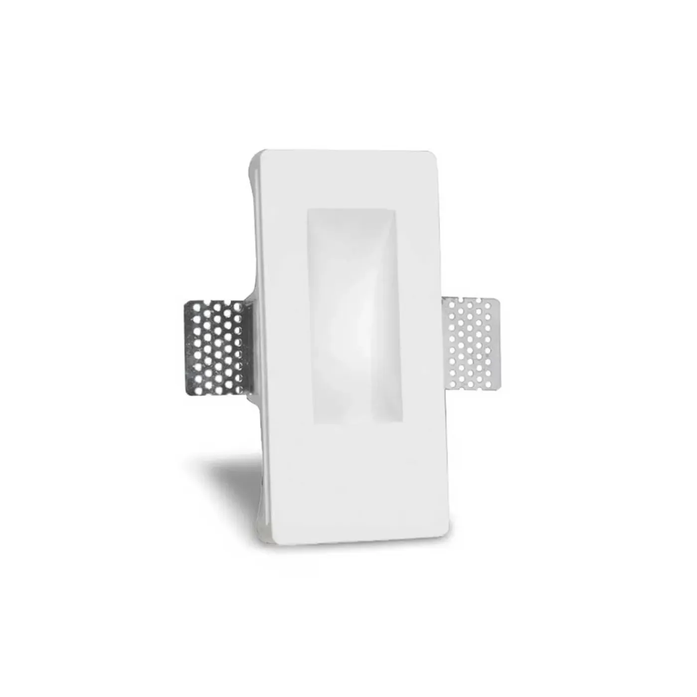 Artdelight Wandlamp Gips Trimless Stuc Rechthoek Wit