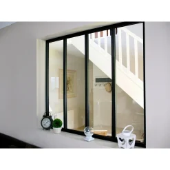 Overig Atelier Binnenraam - Aluminium - Gezandstraald Zwart - 108x123,2cm