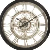 Atmosphera Wandklok/muur Klok - Vintage - D61 Cm - Kunststof/glas