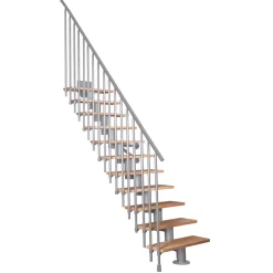 Atrium Modulaire Trap – Dixi Vertical 80 – 13 Treden – Beuken – RAL 9006