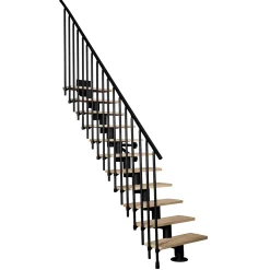 ATRIUM Modulaire Trap – Dixi Vertical 70 – 12 Treden – Eiken – Ral 9005