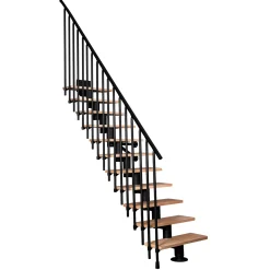 ATRIUM Modulaire Trap – Dixi Vertical 70 – 12 Treden – Beuken – Ral 9005