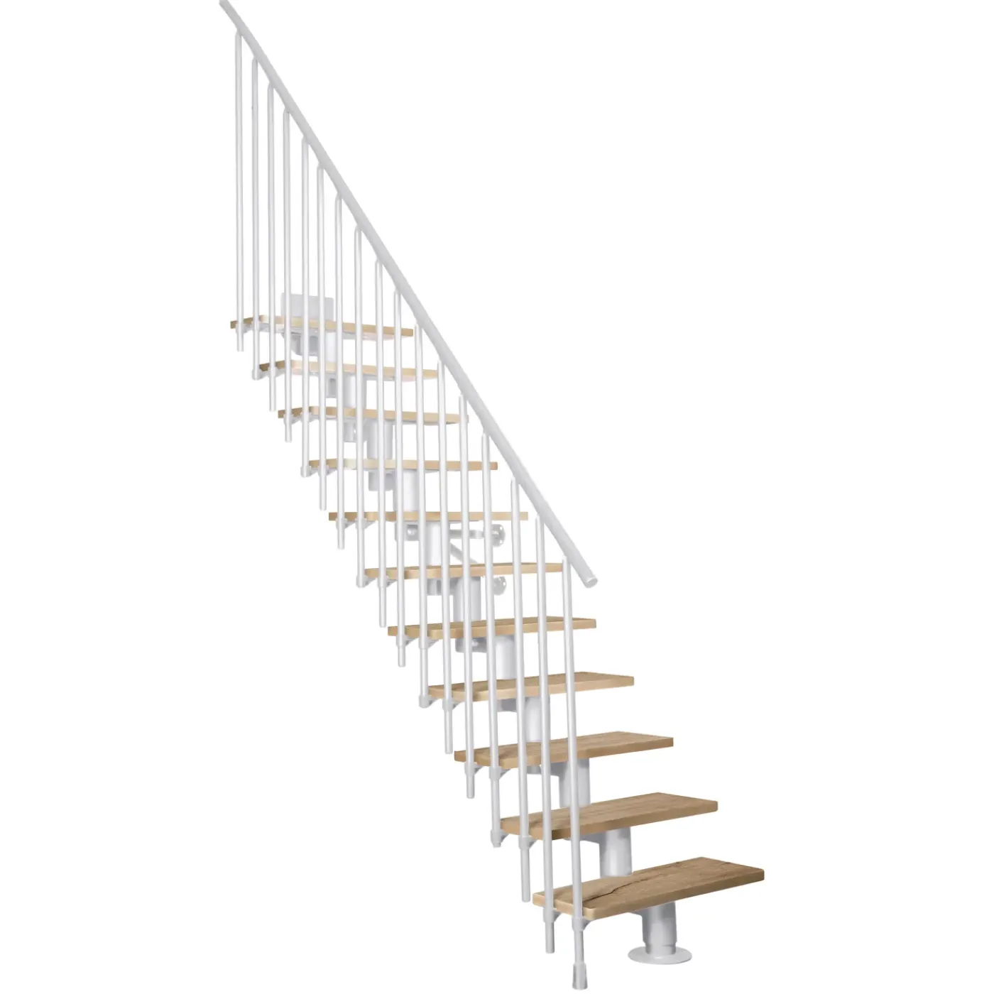 ATRIUM Modulaire Trap – Dixi Vertical 70 – 12 Treden – Eiken – Ral 9003