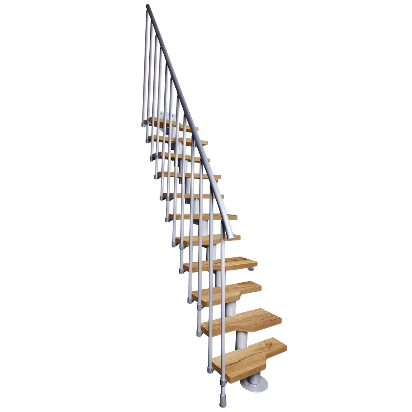 Atrium Modulaire Trap – Mini Vertical – 13 Treden – Eiken – RAL 9006