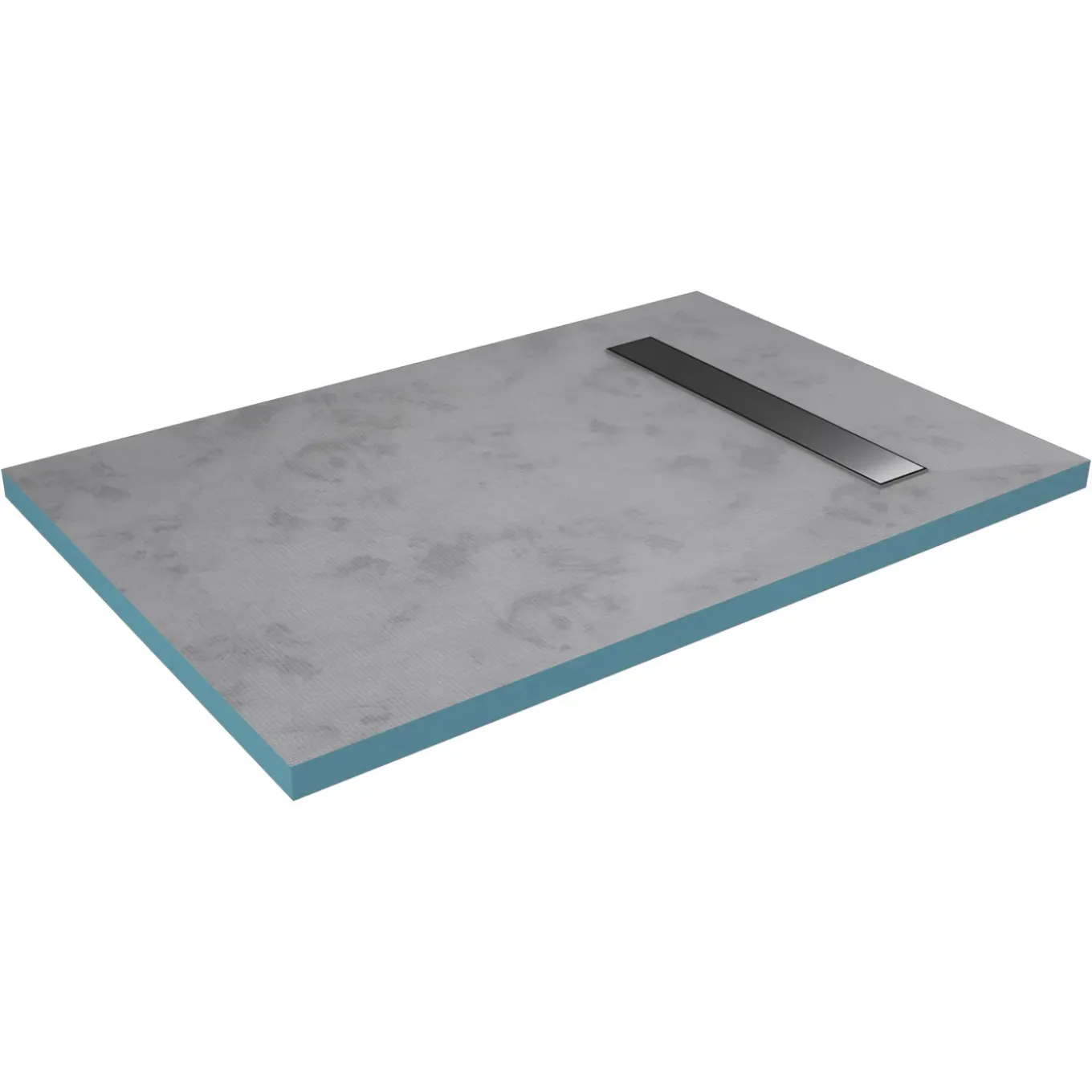 Aurlane - Douchebak Om Te Betegelen - Rainy / Caniveau - Grijs - 120x90x200cm