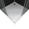 Aurlane Douchecabine Black 2 - Vierkant - 90x90x230cm - Zilver