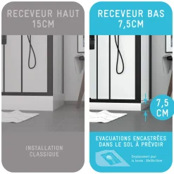 Aurlane - Douchecabine - Rubiq - Wit - 110x110x192cm